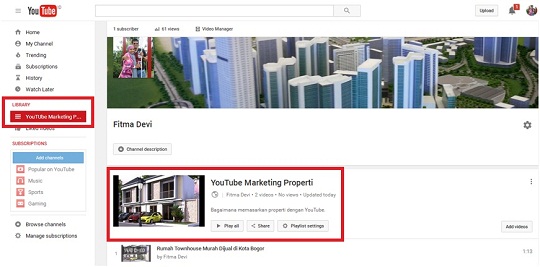 bagaimana memasarkan properti dengan youtube